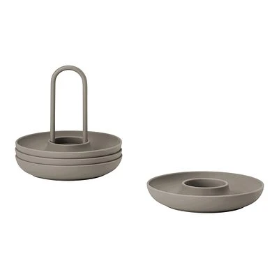 ZONE Denmark Eierbecher Singles 4 Stück Mit Halter Taupe 2 ZONE Denmark Eierbecher Singles 4 Stück Mit Halter Taupe – Bild 2