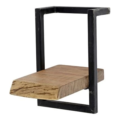 Rubjerg Design Wandregal Edge 20cm Metall/Akazie Massiv Natur 2 Rubjerg Design Wandregal Edge 20cm Metall/Akazie Massiv Natur – Bild 2