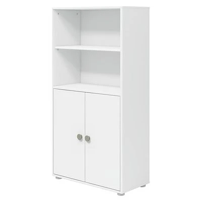 FLEXA Roomie Midi Bücherregal Mit 2 Türen Weiß/grün 1 FLEXA Roomie Midi Bücherregal Mit 2 Türen Weiß/grün