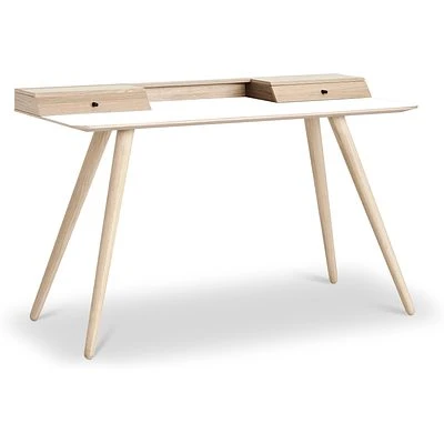 PBJ Designhouse Stick Schreibtisch 136x60 Cm Eiche Hell/weiß 2 PBJ Designhouse Stick Schreibtisch 136x60 Cm Eiche Hell/weiß – Bild 2