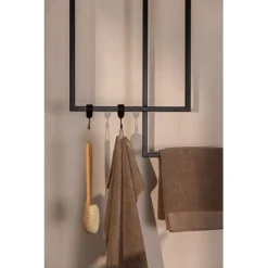 Metallbude Handtuchhalter Tensi 2er Set Eckig Schwarz -Kinder Haushaltswaren Geschäft h2quyeoaki5wepru484eu6mg04hy