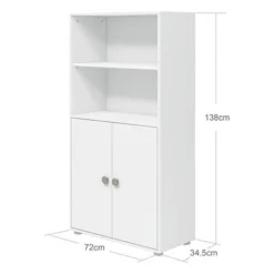 FLEXA Roomie Midi Bücherregal Mit 2 Türen Weiß/grün 9 FLEXA Roomie Midi Bücherregal Mit 2 Türen Weiß/grün -Kinder Haushaltswaren Geschäft h3fpk9bbcf2kdi52gqvwrbcb20y0