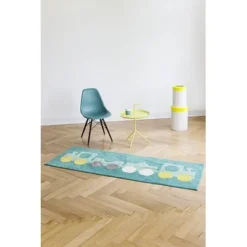 Minividuals Teppich 70x200cm Lokomotive Türkis FAV24 -Kinder Haushaltswaren Geschäft h44c3zk8jkh2a07x9hpta5c5bq3b