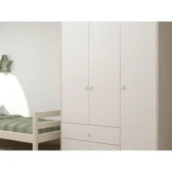 FLEXA Classic Kleiderschrank Mit 3 Türen U. 2 Schubladen Mattweiß/Lack Weiß -Kinder Haushaltswaren Geschäft h4duendfjft8ej0lg639ukg207ol