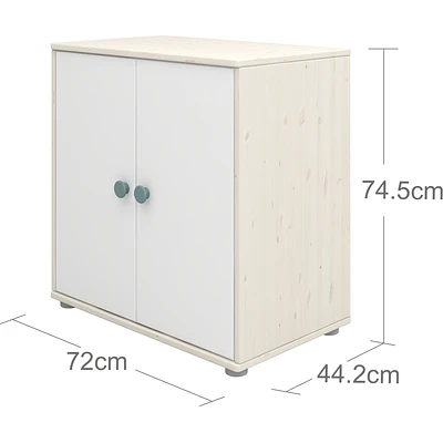 FLEXA Classic Kommode Mit 2 Türen Mattweiß/Lack Weiß/blau Sale 4 FLEXA Classic Kommode Mit 2 Türen Mattweiß/Lack Weiß/blau Sale – Bild 4