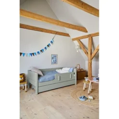 FLEXA Ask Junior Tagesbett 70x160cm Mit Absturzsicherung Und Bettkasten Grün -Kinder Haushaltswaren Geschäft hc4wtpd65fed0aywv3d3pk0jzaw2