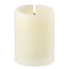 UYUNI LED Kerze Mit Rand Smooth 7,8x10 Cm Ivory