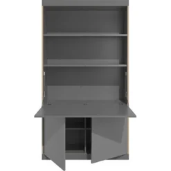 Mueller Müller FLAI Sekretär Mit Einer Klappe, Zwei Türen Und Regalfächer Anthrazit -Kinder Haushaltswaren Geschäft hjw0ozvt1dlapklqvfdanb43y73p