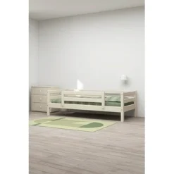 FLEXA Classic Bett 90x200cm Mit 1/2 Absturzsicherung Mattweiß -Kinder Haushaltswaren Geschäft hrpdbc5mihl8jl7oxgtwh2rijs4m