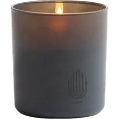 Kinder Haushaltswaren Geschäft 24 UYUNI LED Kerze Im Glas 9x10 Cm Grey