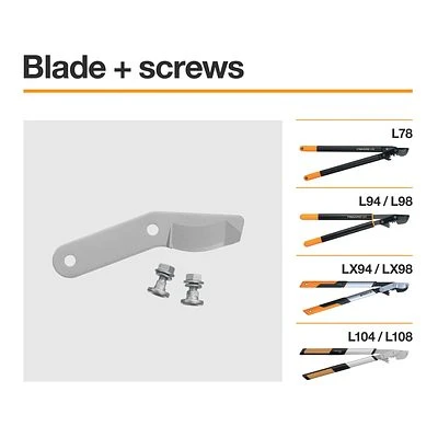 FISKARS Original Ersatz-Klinge Und Schrauben Für Bypass Getriebeastscheren 2 FISKARS Original Ersatz-Klinge Und Schrauben Für Bypass Getriebeastscheren – Bild 2
