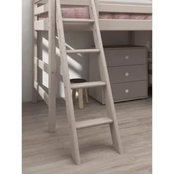 FLEXA Classic Mittelhohes Kombietagenbett Mit Schrägleiter Grau Lasiert -Kinder Haushaltswaren Geschäft i5b2rqq8uli8dhmrns5m7d7a1rlh