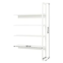 Hoppekids Storey Seitliche Ergänzung 100cm Mit 4 Einlegeböden Weiß 8 Hoppekids Storey Seitliche Ergänzung 100cm Mit 4 Einlegeböden Weiß -Kinder Haushaltswaren Geschäft i619tzr2b4dbq79jikrlusoqvq7y