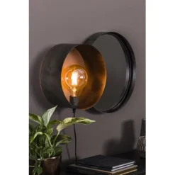 Rubjerg Design Wandlampe Charger 1 Leuchte Mit Spiegel Alt Silber Finish -Kinder Haushaltswaren Geschäft iaht2za6ult344olthmxtlq0n3qm