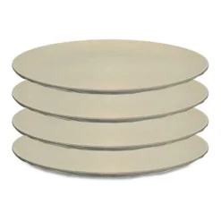 Koziol Flacher Teller 260mm CLUB PLATE 260mm Nature Desert Sand 4er-Set