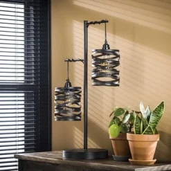 Rubjerg Design Tischleuchte Spindel 2 Leuchten Metall Schiefergrau -Kinder Haushaltswaren Geschäft ie73xol91tldtwh74h92kstzxb0i