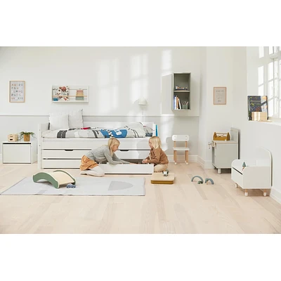 FLEXA White Einzelbett 90x200cm Mit Gästebett U. Zwei Schubladen Weiß 9 FLEXA White Einzelbett 90x200cm Mit Gästebett U. Zwei Schubladen Weiß – Bild 9