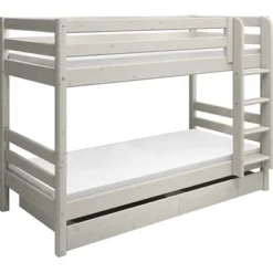 FLEXA Classic Etagenbett Mit Senk, Leiter Und 2 Schubladen Mattweiß -Kinder Haushaltswaren Geschäft ieva1zkryps733g6yn54tdn4fvo4
