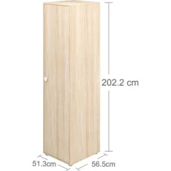 FLEXA Popsicle Schmaler, Hoher Kleiderschrank 1 Türe Weiß -Kinder Haushaltswaren Geschäft if31ifa6l8hz618yjq1c15d5ejpu