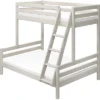 FLEXA Classic Kombietagenbett Mit Schrägleiter Mattweiß