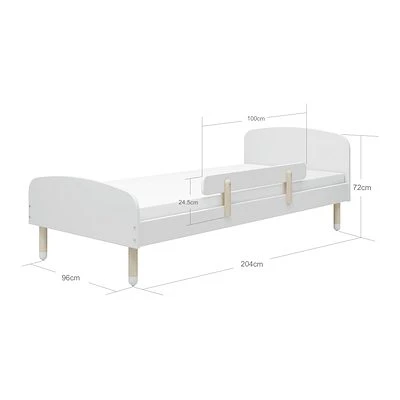 FLEXA Dots Kinderbett 90x200 Cm Mit Absturzsicherung Weiß 4 FLEXA Dots Kinderbett 90x200 Cm Mit Absturzsicherung Weiß – Bild 4