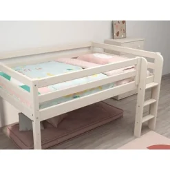 FLEXA Classic Halbhohes Bett 140x200cm Mit Senk. Leiter Mattweiß 13 FLEXA Classic Halbhohes Bett 140x200cm Mit Senk. Leiter Mattweiß -Kinder Haushaltswaren Geschäft ja3sgl2pz257e44akm07ma1tlrca