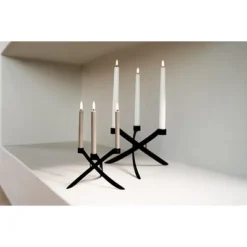 UYUNI Lightarch Kerzenständer Für 3 Mini Stabkerzen Matte Black -Kinder Haushaltswaren Geschäft jbjn2szxqb9jh3j3ufjclek8gk8w