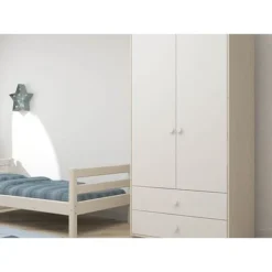 FLEXA Classic Kleiderschrank Mit 2 Türen U. 2 Schubladen Mattweiß/Lack Weiß -Kinder Haushaltswaren Geschäft jhv5lwhcnx1s4dm3i5qa81yraj3k