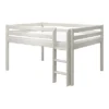 FLEXA Classic Halbhohes Bett 140x200cm Mit Senk. Leiter Mattweiß