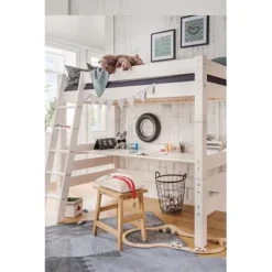 Tobykids Hochbett 90 X 200 Cm Kiefer Weiß 1072-30 -Kinder Haushaltswaren Geschäft jm6tq447h7mg46uxp9y86dt18lyj
