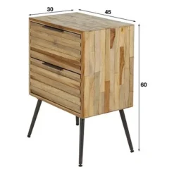 Rubjerg Design Nachttisch Teca Strip Mit 2 Schubladen Teakholz Verwittert -Kinder Haushaltswaren Geschäft jpjn5t6zhjwxchevyyfzgwkgqtlv