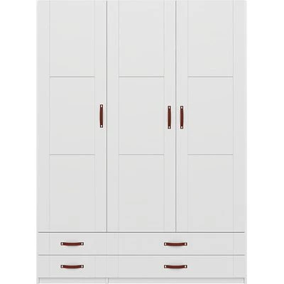 Lifetime Schrank 150cm Mit 3 Türen Und 4 Schubladen Weiß Lackiert 1 Lifetime Schrank 150cm Mit 3 Türen Und 4 Schubladen Weiß Lackiert