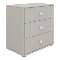 FLEXA Classic Kommode Mit 3 Schubladen Grau/weiß