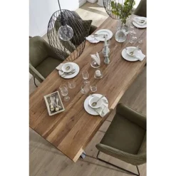 LifeConcept Esstisch 220x100cm Zerreiche Baumkante (3cm) Natur Geölt Mit Holz Spider-Gestell -Kinder Haushaltswaren Geschäft js8ynlwc3hpuse36ktblqt1j6e09