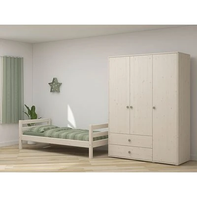 FLEXA Classic Kleiderschrank Mit 3 Türen U. 2 Schubladen Mattweiß/grün 6 FLEXA Classic Kleiderschrank Mit 3 Türen U. 2 Schubladen Mattweiß/grün – Bild 6
