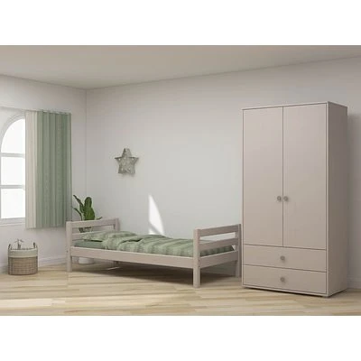 FLEXA Classic Kleiderschrank Mit 2 Türen U. 2 Schubladen Grau/grün 5 FLEXA Classic Kleiderschrank Mit 2 Türen U. 2 Schubladen Grau/grün – Bild 5