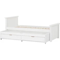 Hoppekids Maja Deluxe Bett 90x200 Cm Mit Hohem Und Mittelhohem Kopfteil Und Auszieh-/Gästebett 90x190 Cm Inkl. Gästebett Matratze -Kinder Haushaltswaren Geschäft jxvxyosenrmkg0sftq7qkueow3j9