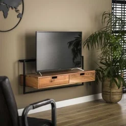 Rubjerg Design TV-Board Air Metall/Akazie Massiv Natur