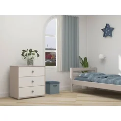 FLEXA Classic Kommode Mit 3 Schubladen Grau/Lack Weiß/blau -Kinder Haushaltswaren Geschäft k95ujdld6mhmtp9tcnsgro0onc9p
