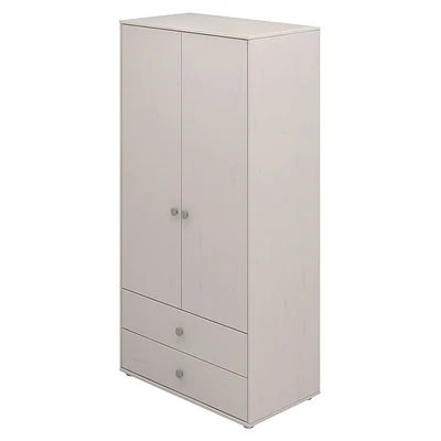 FLEXA Classic Kleiderschrank Mit 2 Türen U. 2 Schubladen Grau/grün 3 FLEXA Classic Kleiderschrank Mit 2 Türen U. 2 Schubladen Grau/grün – Bild 3