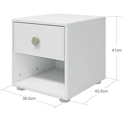 FLEXA Roomie Kommode Mit 1 Schublade Weiß/grün 4 FLEXA Roomie Kommode Mit 1 Schublade Weiß/grün – Bild 4