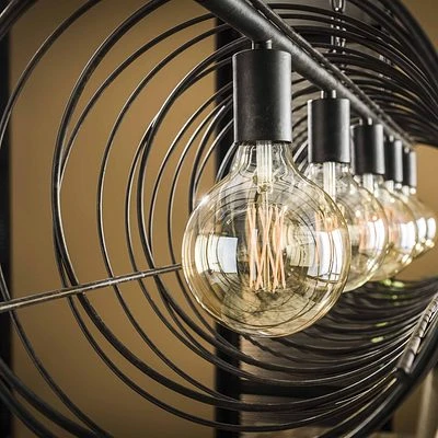 Rubjerg Design Hängeleuchte Spirale 5 Leuchten Metall Schwarz 5 Rubjerg Design Hängeleuchte Spirale 5 Leuchten Metall Schwarz – Bild 5