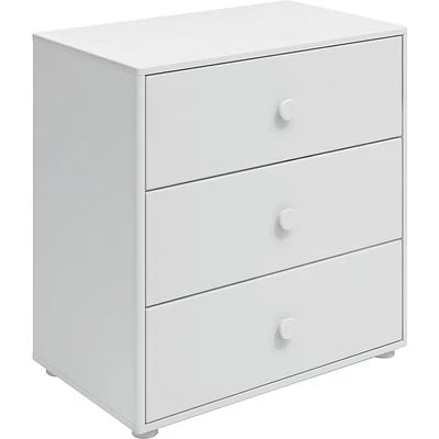 FLEXA Roomie Kommode Mit 3 Schubladen Weiß 3 FLEXA Roomie Kommode Mit 3 Schubladen Weiß – Bild 3