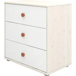 FLEXA Classic Kommode Mit 3 Schubladen Mattweiß/Lack Weiß/rosa 9 FLEXA Classic Kommode Mit 3 Schubladen Mattweiß/Lack Weiß/rosa -Kinder Haushaltswaren Geschäft ldtsjp4iu783f8a6xynqfl4t87if