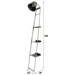 Rubjerg Design Wandregal Mit Lampe Metall Altsilber -Kinder Haushaltswaren Geschäft lok6lx8jpdrz304a0wscog0qm1nt