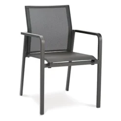 Best Freizeitmöbel Stapelsessel Rhodos Anthrazit/anthrazit
