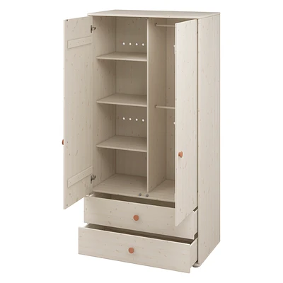 FLEXA Classic Kleiderschrank Mit 2 Türen U. 2 Schubladen Mattweiß/rosa 9 FLEXA Classic Kleiderschrank Mit 2 Türen U. 2 Schubladen Mattweiß/rosa – Bild 9