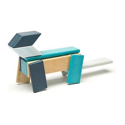 Tegu Magnetbausteine Blau 14 Teile Set 2 Tegu Magnetbausteine Blau 14 Teile Set – Bild 2