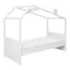COOL KIDS Himmelbett 90x200cm Weiß Inkl. Rollrost