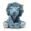 Steiff Dixi Triceratops 28cm Sitzend Petrol 87806